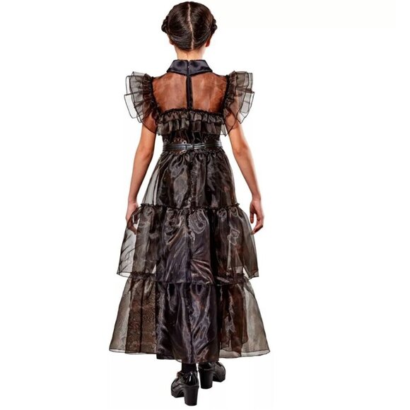 Rubies Wednesday Addams Rave'N Dress Halloween Costume Size Various - Picture 4 of 9